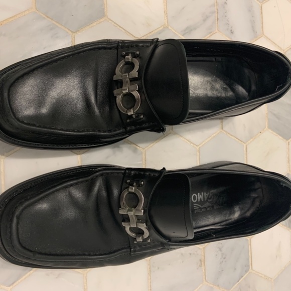 Salvatore Ferragamo Black Leather Loafers main image 6